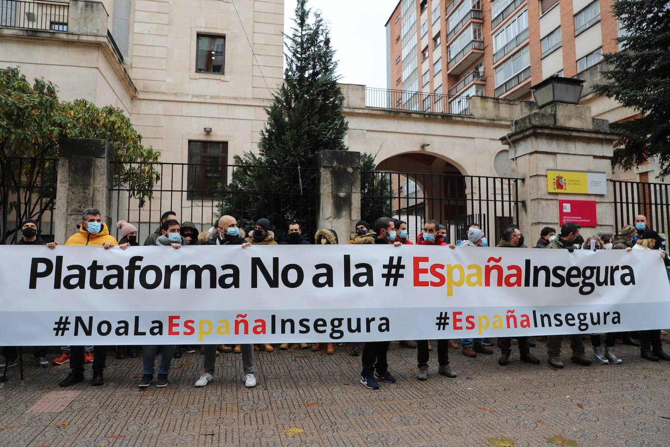 Protesta contra la reforma de la Ley Mordaza en Burgos