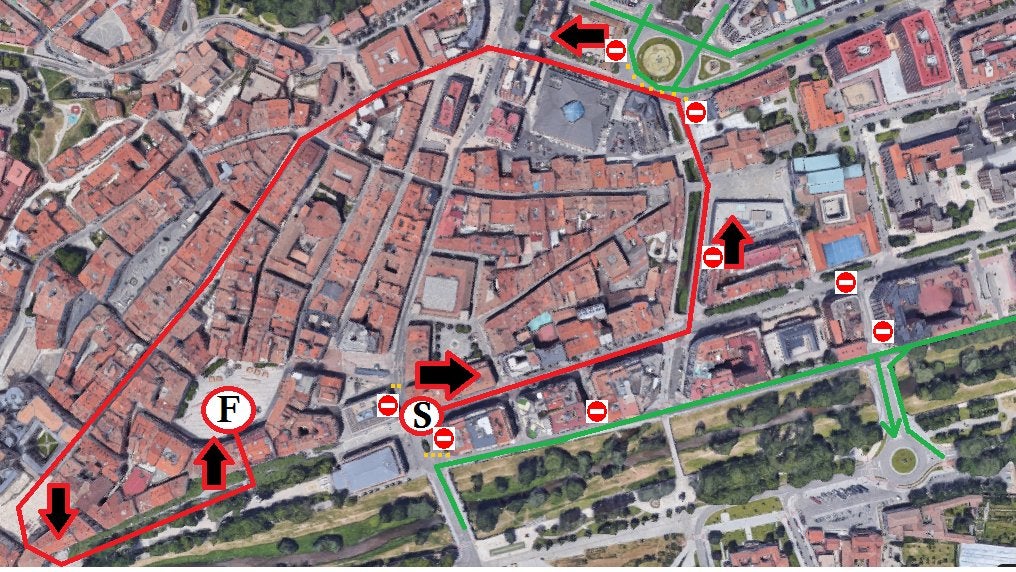 Cortes al tráfico en Burgos por el paso de la manifestación contra la violencia de género