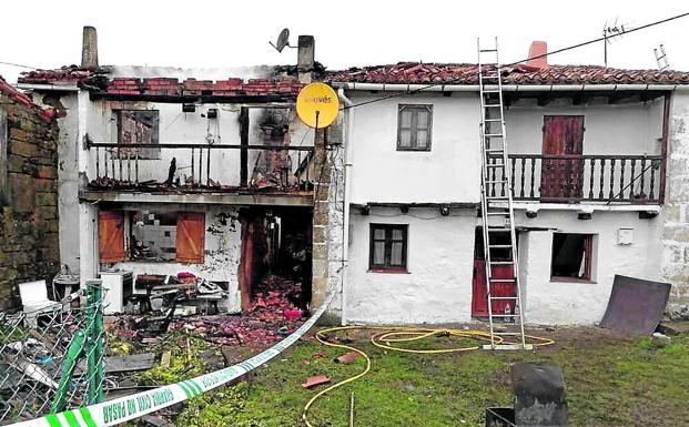 Expertos en incendios de La Rioja analizarán la casa de Las Merindades en la que falleció un policía