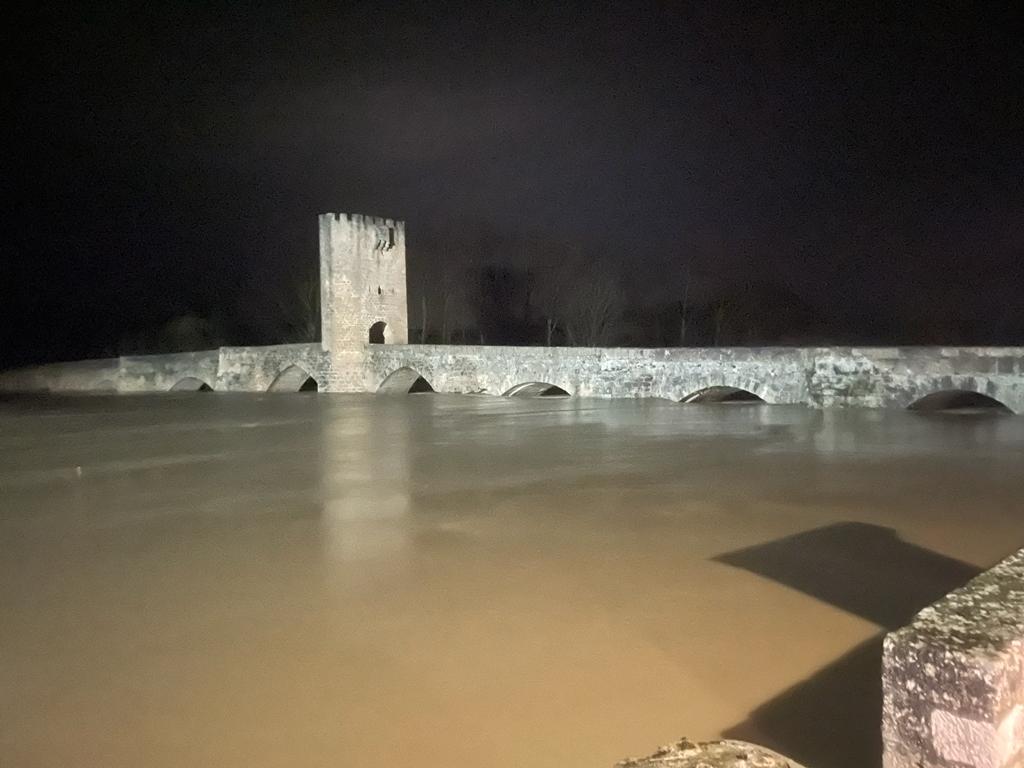 El norte de Burgos, inundado