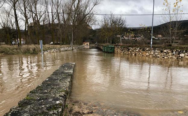 Caudal en descenso en los ríos del norte de Burgos, pendientes del avance del Ebro