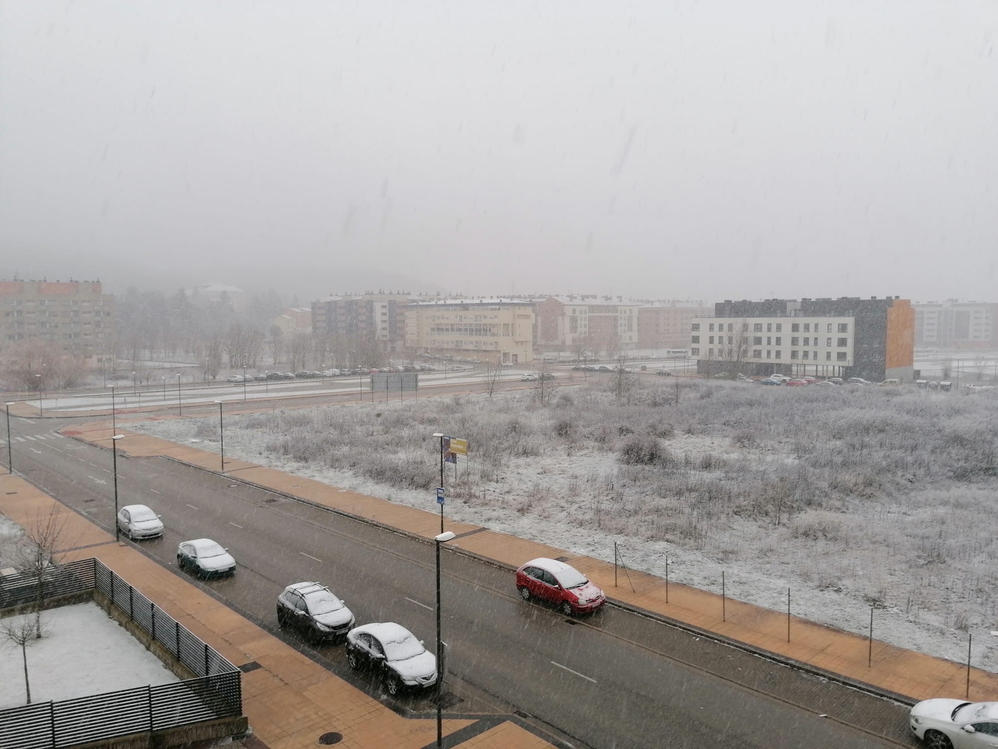 Primera nevada del año en Burgos
