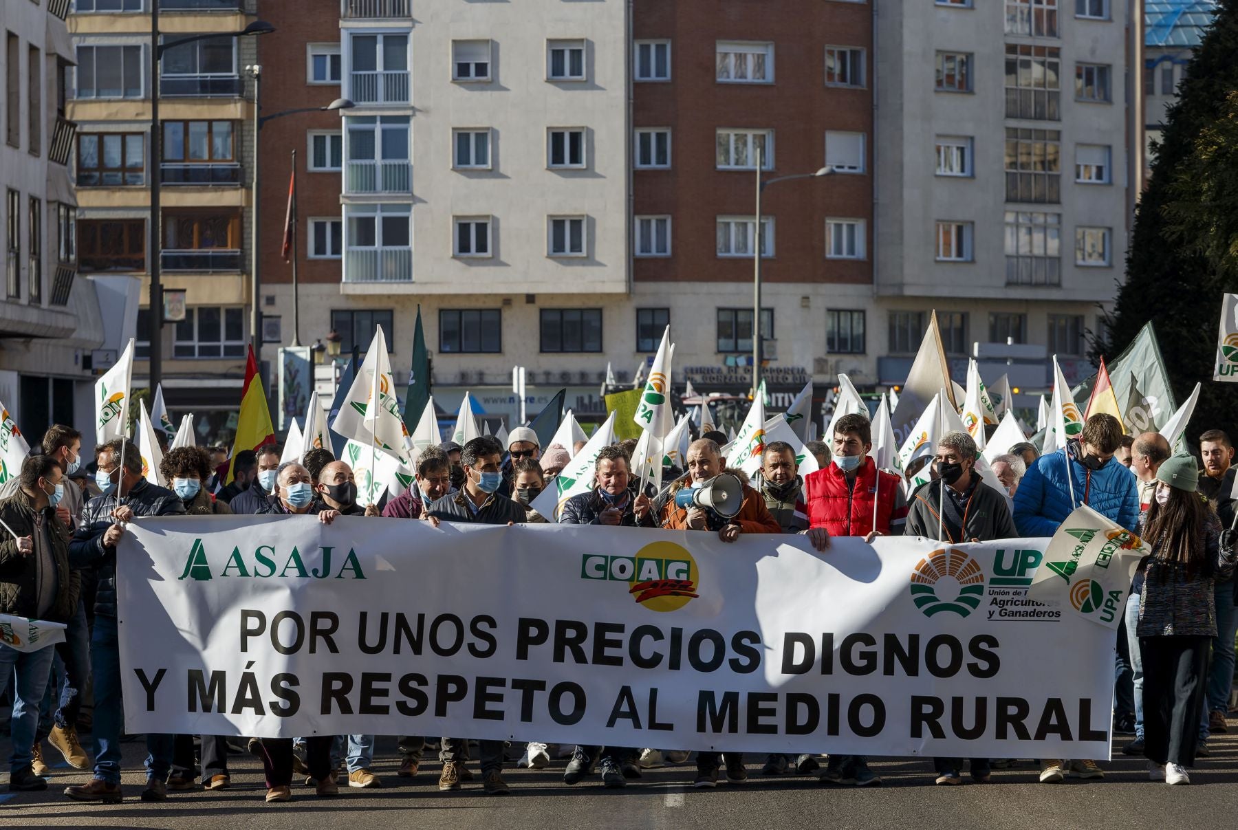 Tractorada por las calles de Burgos