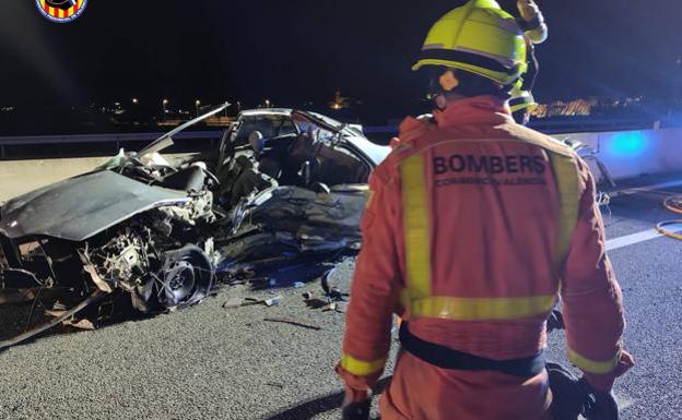 Un coche en sentido contrario provocó el accidente con cinco muertos de Valencia