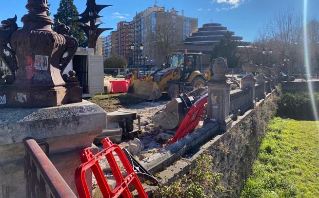 Arrancan las obras en el puente Bessón un año después