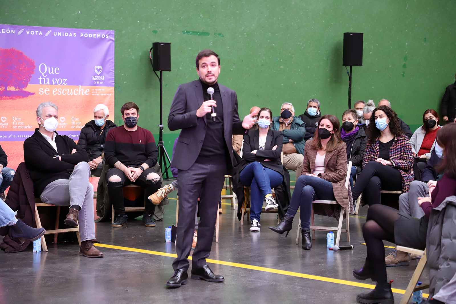 Garzón en Burgos: «El PP de Mañueco se ha atado a la mentira para deslegitimar la democracia»