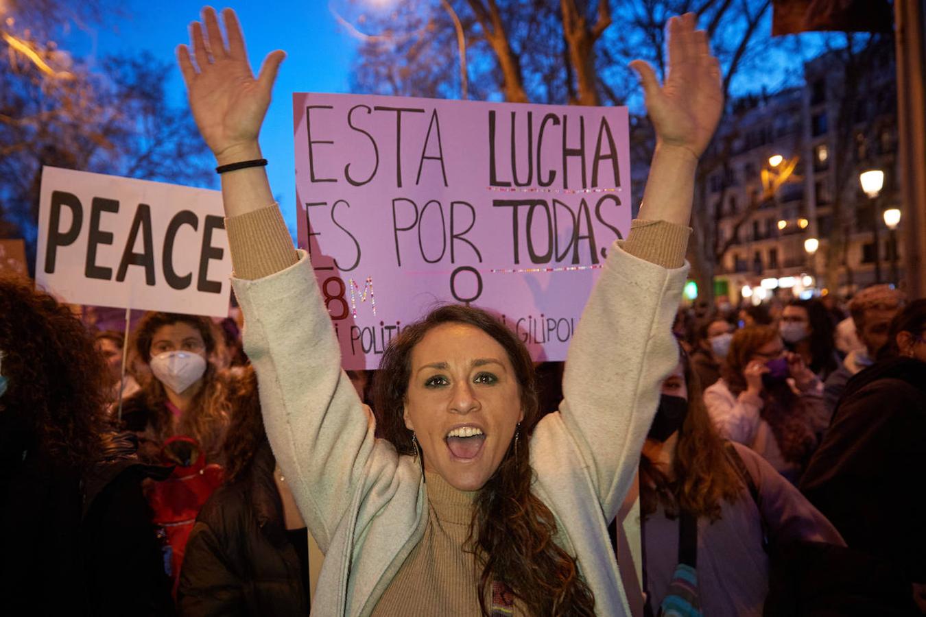 Las marchas por el Día de la Mujer, en imágenes