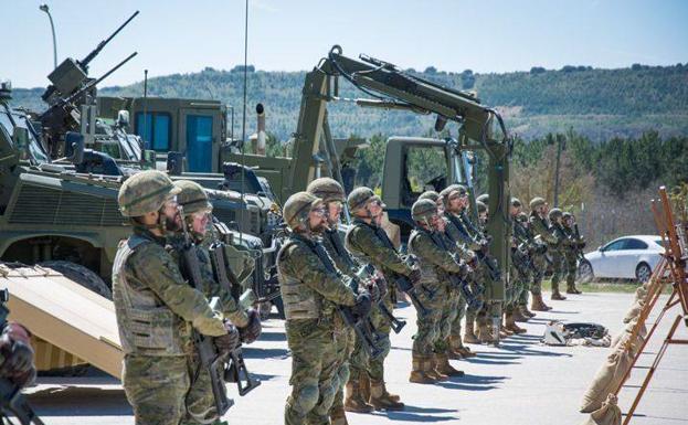 La base militar de Burgos desplaza 95 soldados a la frontera rusa de Letonia