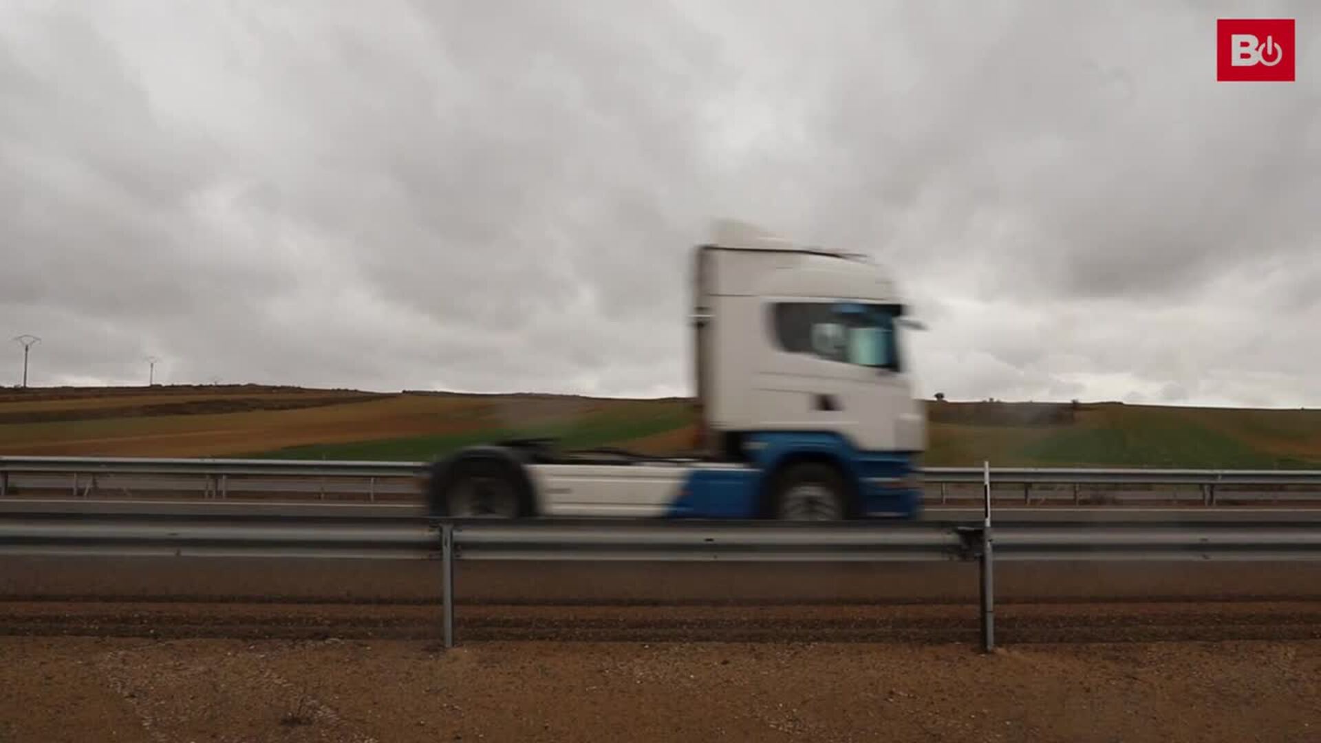 Huelga de transportistas en Burgos