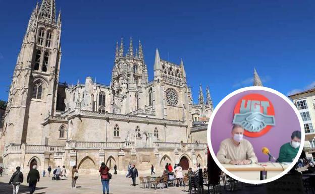 Huelga de los trabajadores de la Catedral de Burgos en plena Semana Santa
