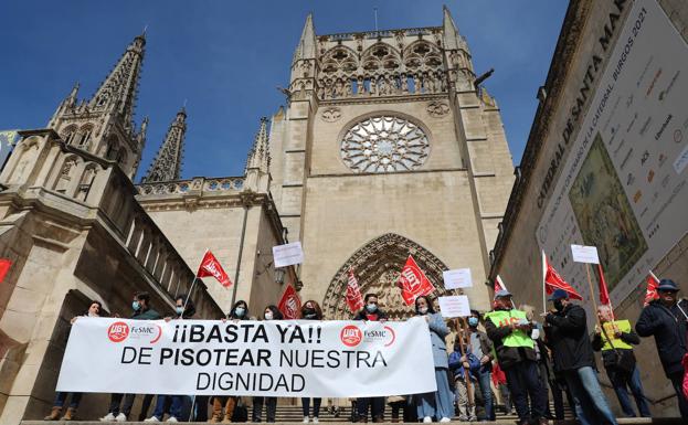 Comienza la huelga de los trabajadores de la Catedral de Burgos para eliminar el ERTE preventivo