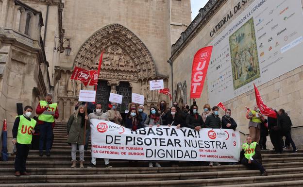 Los trabajadores de la Catedral de Burgos solicitarán el amparo del Papa ante su huelga indefinida