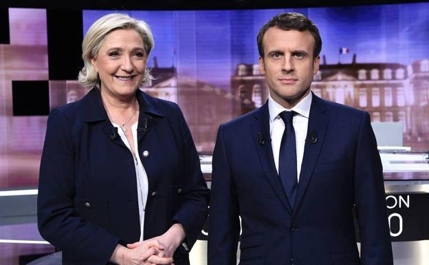 Macron y Le Pen preparan con sus equipos de campaña el debate presidencial