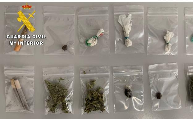Incautan marihuana, hachís, cocaína, speed y éxtasis en zonas de ocio de la comarca del Arlanza