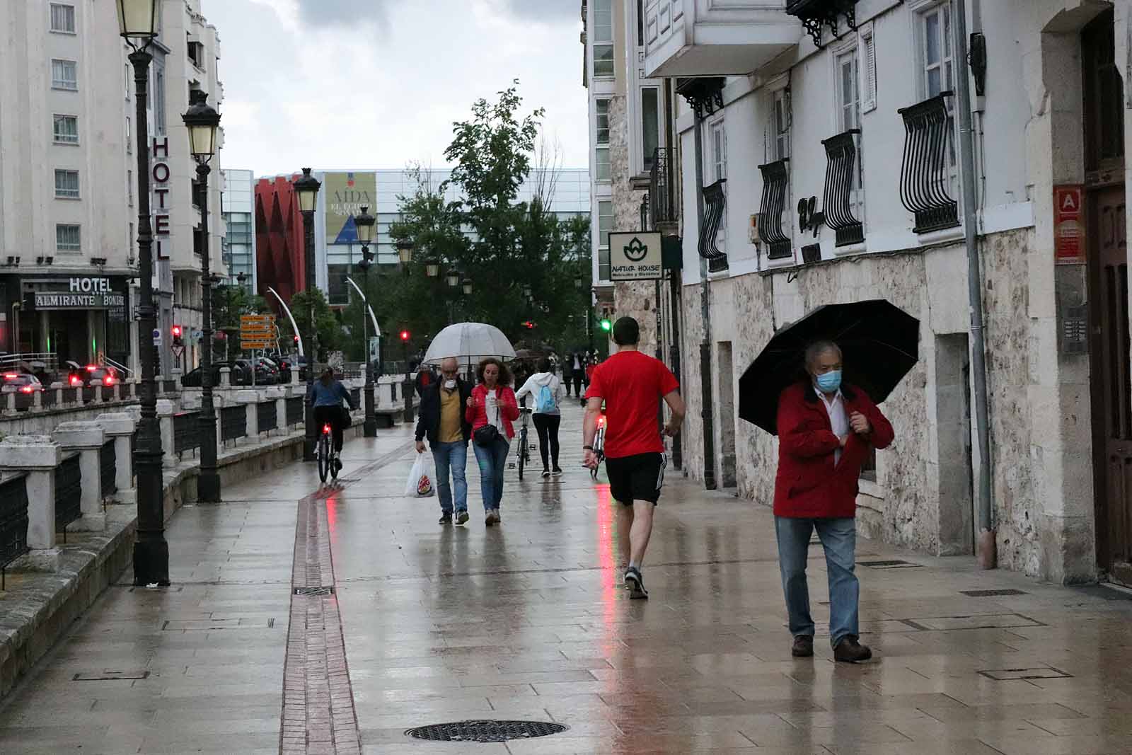 Cielos nubosos y lluvias en el puente de mayo en la provincia de Burgos