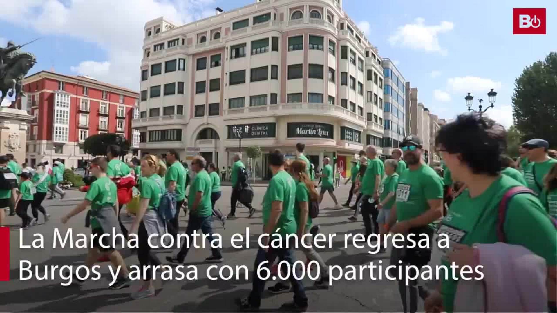 Marcha contra el cáncer en Burgos