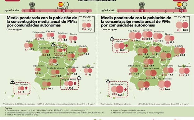 Los cardiólogos alertan: la alta contaminación en toda España provoca «placas coronarias»