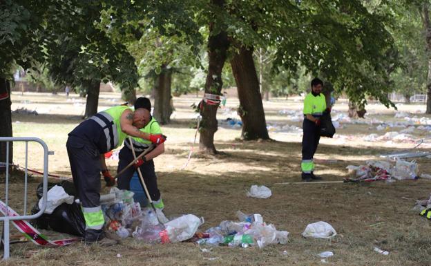 La fiesta del Parral deja 20.800 kilos de basura