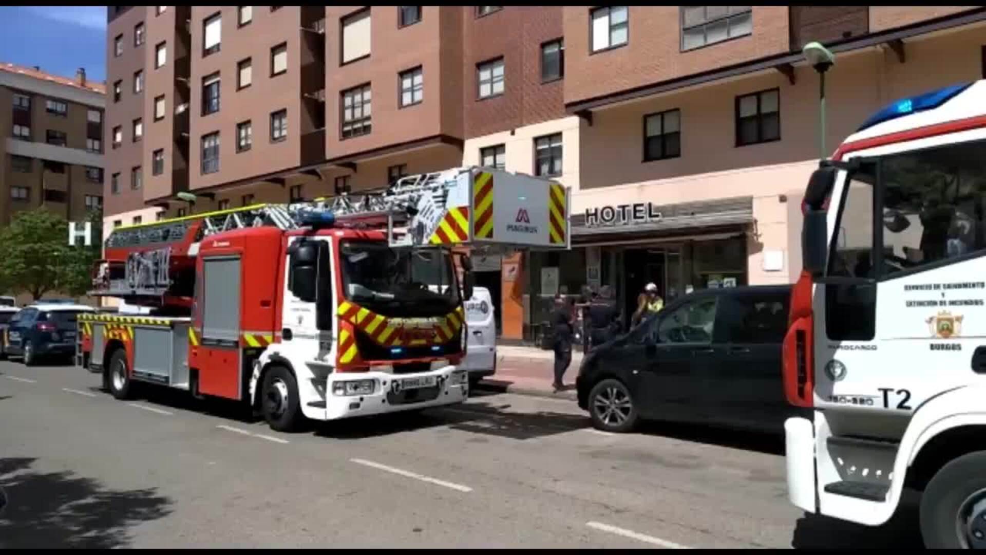 Incendio sin heridos en el hotel Los Braseros de Burgos