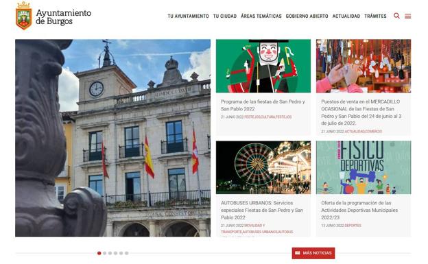 La nueva web del Ayuntamiento de Burgos está operativa desde este miércoles