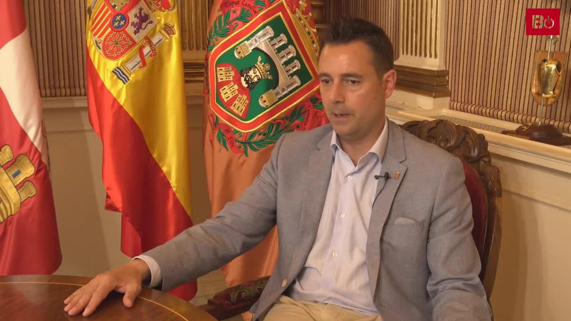 Entrevista con el alcalde de Burgos, Daniel de la Rosa, para hacer balance de su tercer año de mandato