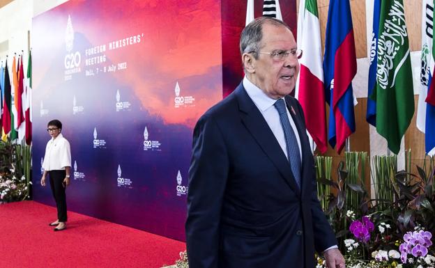 El ministro de Exteriores ruso interrumpe su participación en el G20 ante el vacío de Occidente