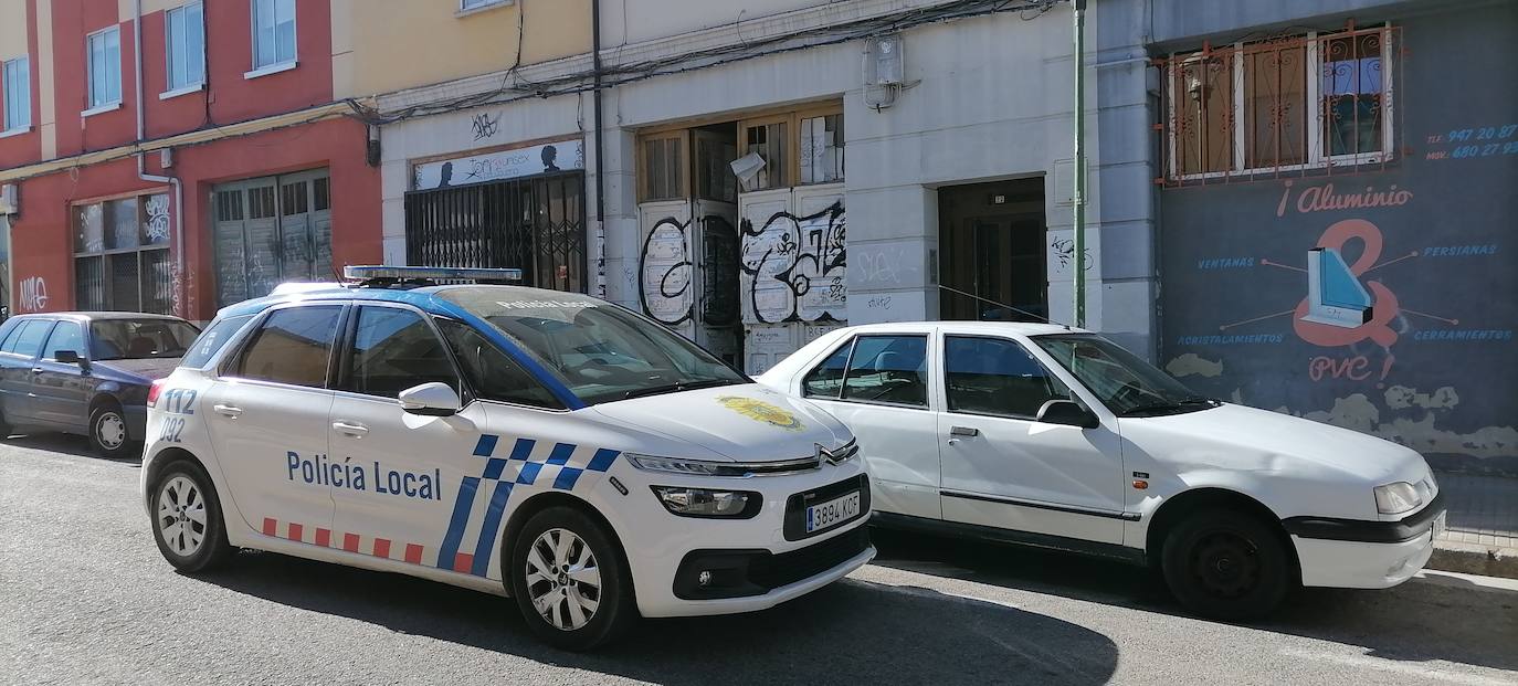 Intervención de la Policía Local de Burgos en tres locales de la calle Calvario