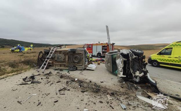 Sacyl atiende 346 accidentes de tráfico en Burgos en el primer semestre del año