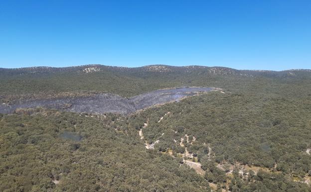 El incendio de Quintanilla del Coco sufre una pequeña reactivación