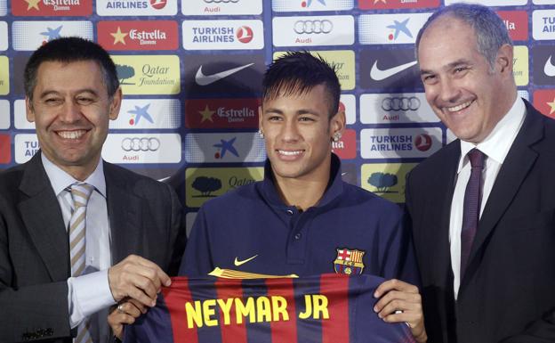 Neymar, Rosell y Bartomeu, a juicio por su contrato con el Barça