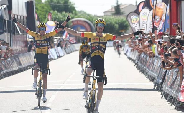 Matevz Govekar gana en Clunia la cuarta etapa de la Vuelta a Burgos