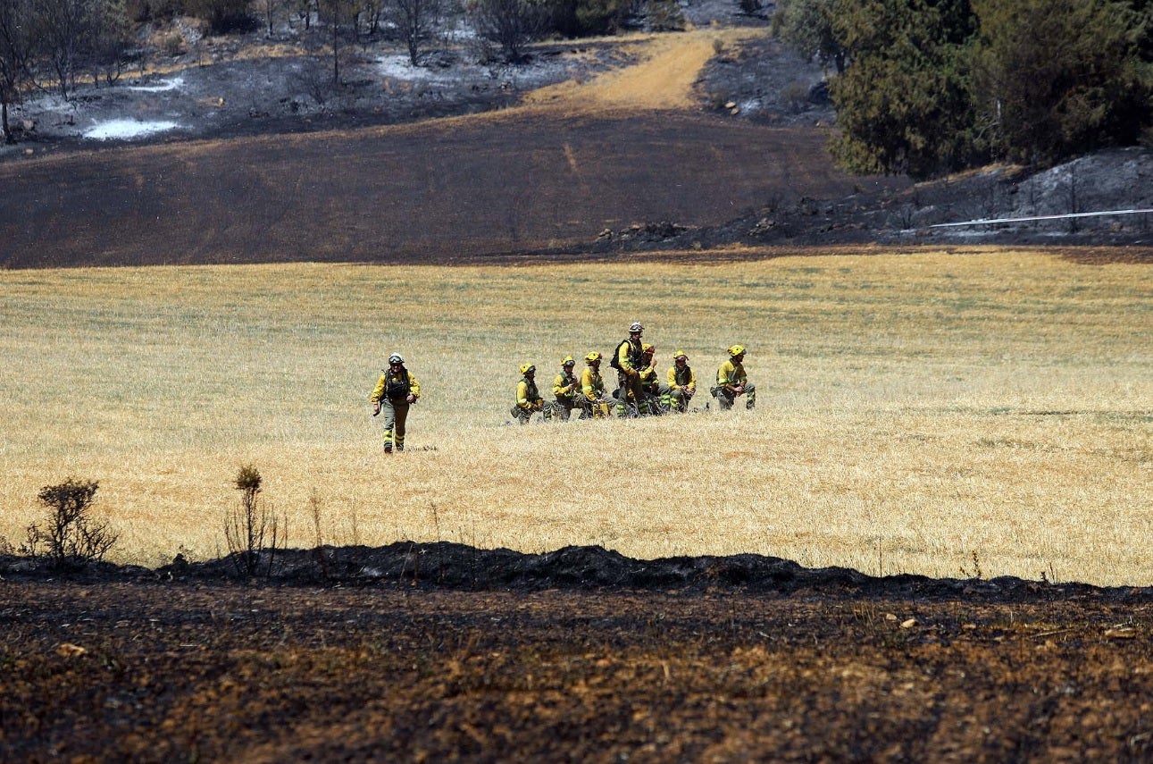 UGT denuncia que el operativo de incendios de Burgos no está completo