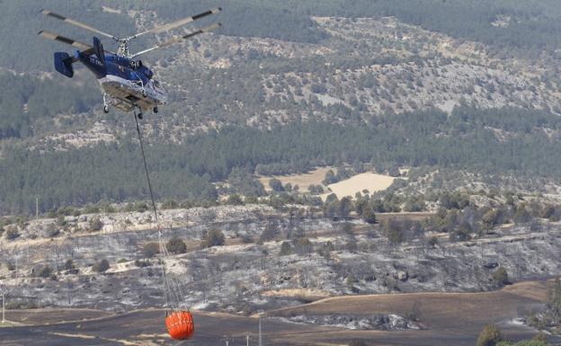 La superficie forestal quemada en Burgos en lo que va de 2022 triplica la media anual de la última década