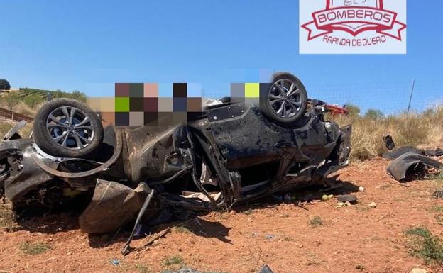 Un muerto y tres heridos en estado grave tras un accidente en la A-1 en Burgos