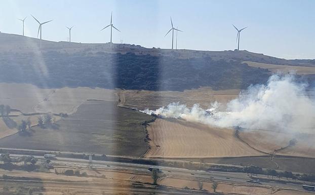 Controlado el incendio en Santa Olalla de Bureba