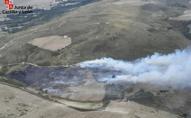 Extinguido el incendio forestal en Ahedo de las Pueblas