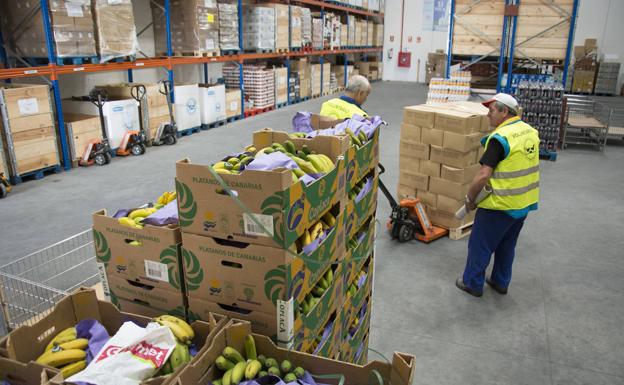 El Banco de Alimentos de Burgos registra un descenso «significativo» de productos
