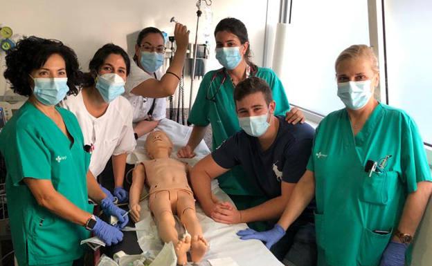 Pediatras del HUBU se forman mediante ejercicios de simulación de emergencias
