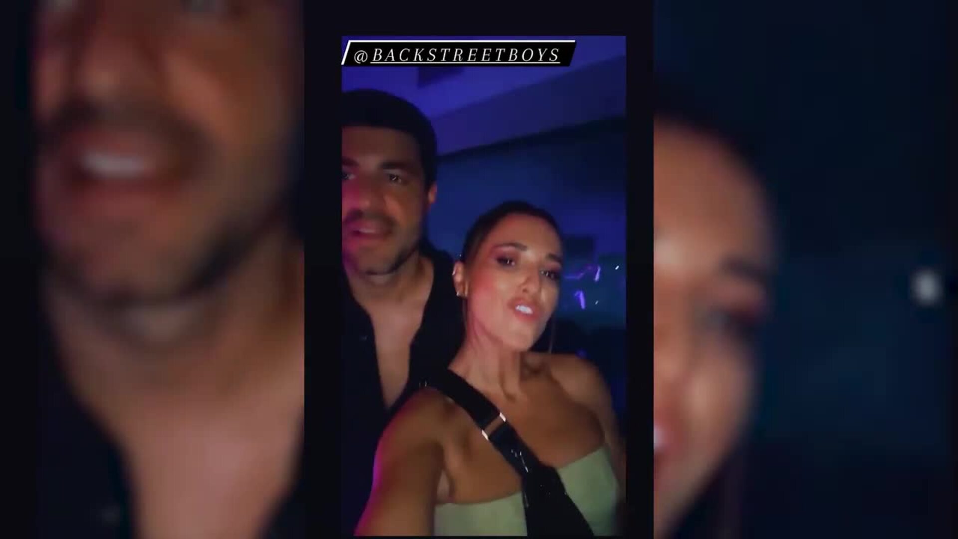 Paula Echevarría y Miguel Torres lo dan todo en el concierto de Backstreet  Boys