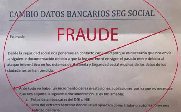 Alertan de un fraude en el que suplantan a la Seguridad Social para obtener datos personales