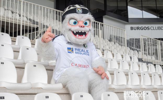 El Burgos CF estrena mascota: un yeti