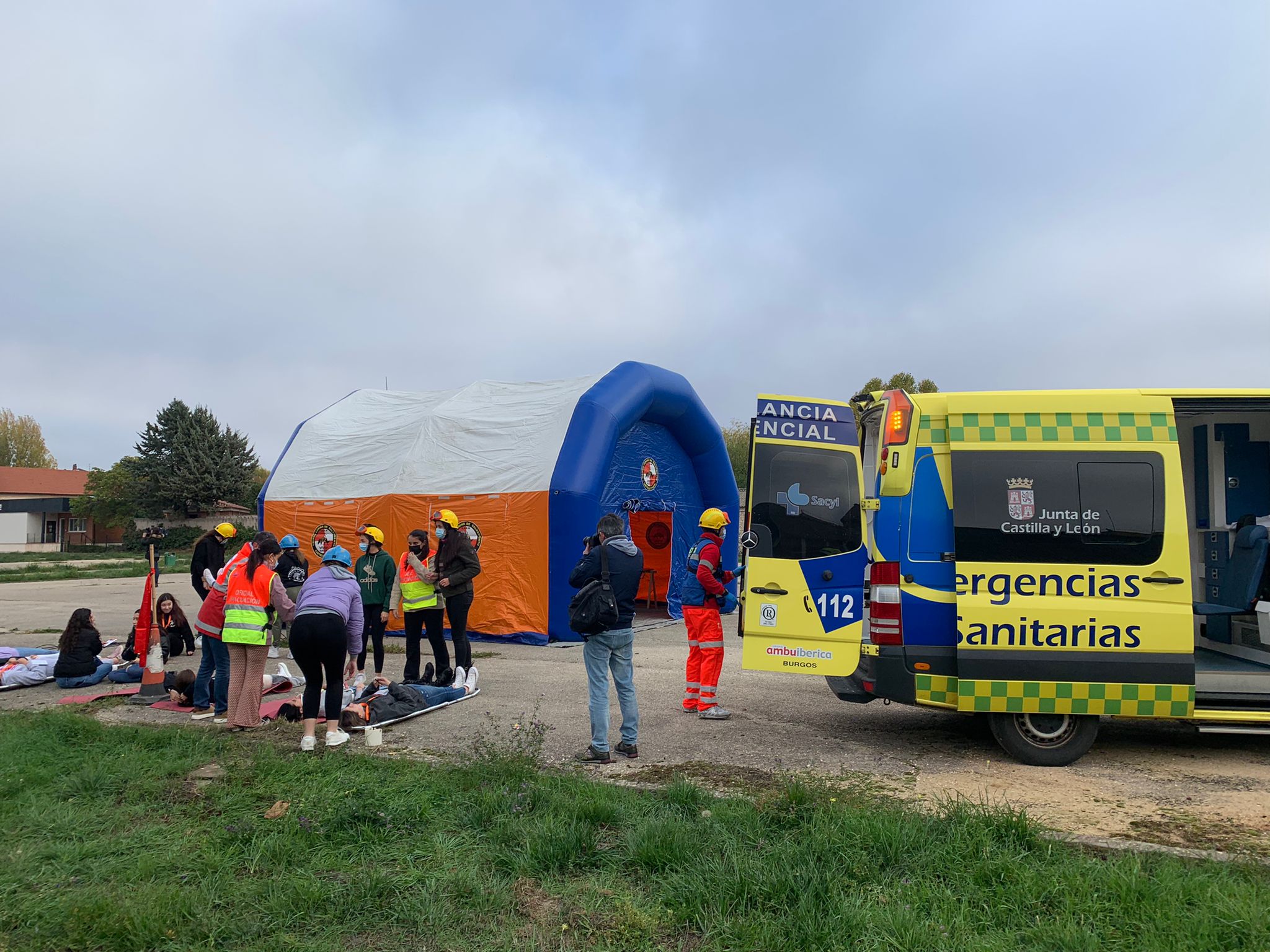 Simulacro sanitario en Burgos