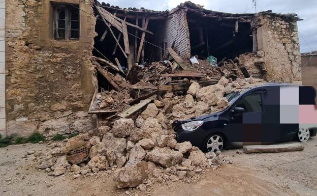 El fuerte viento provoca daños materiales en Burgos