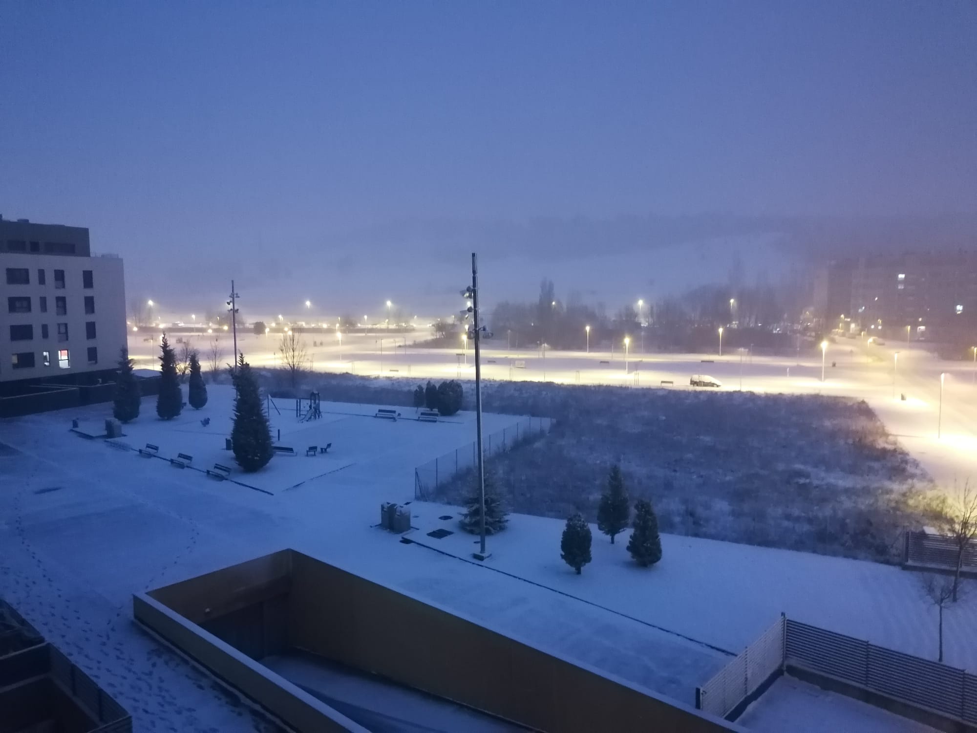 La nieve llega a Burgos