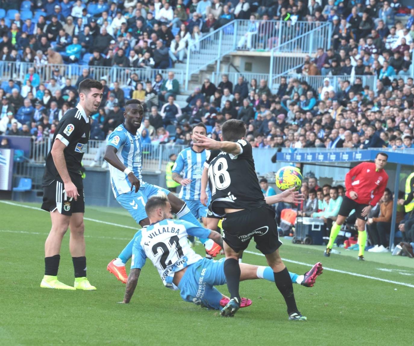 El Burgos CF empata ante el Málaga en La Rosaleda