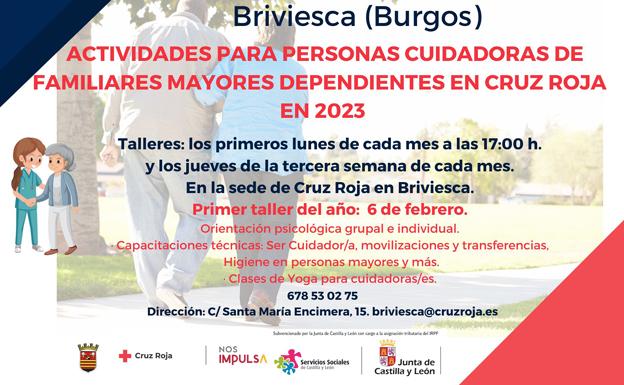 Cruz Roja lanza en Briviesca un programa de actividades para apoyar a los cuidadores de personas dependientes