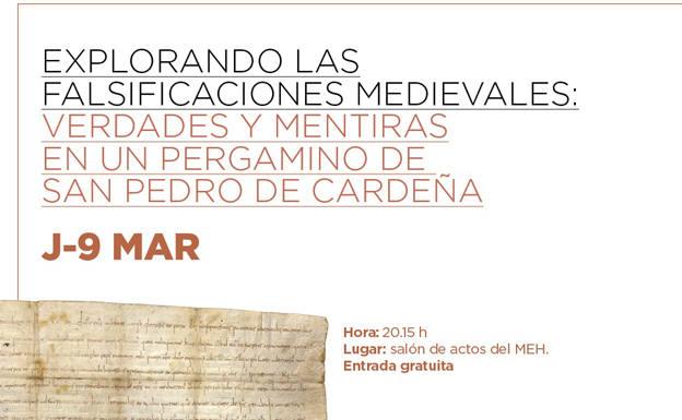 El MEH celebra este jueves un encuentro sobre las falsificaciones en la documentación medieval